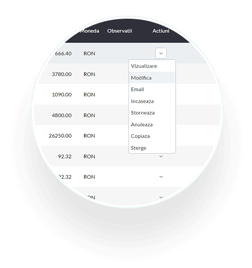 optiuni program de gestiune SmartBill