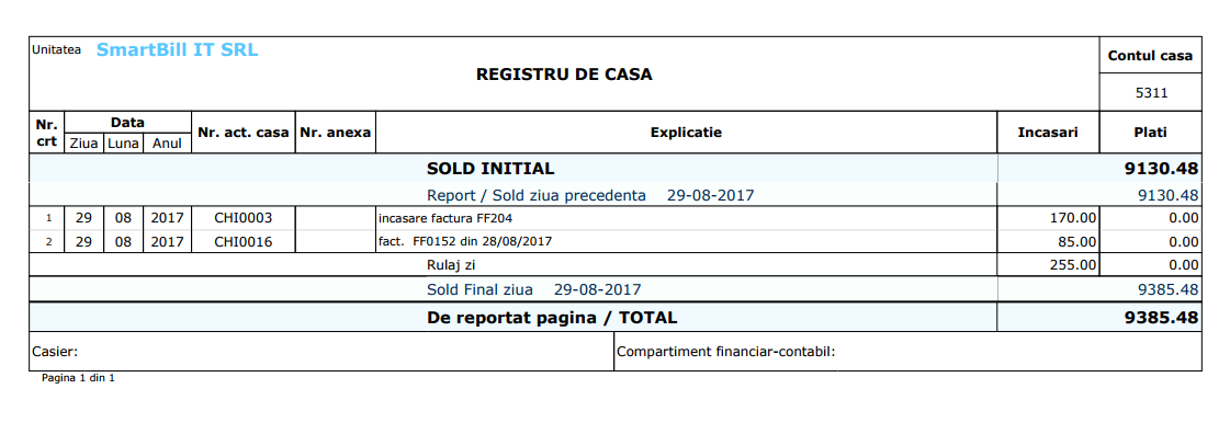     registru de casa
