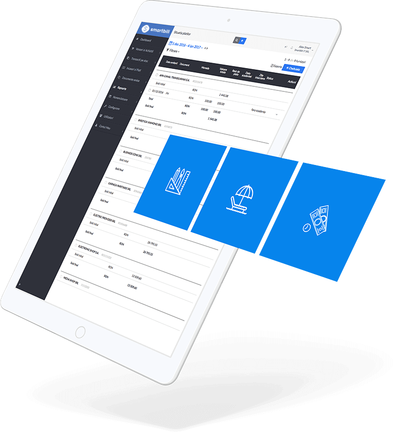 tableta soft facturare online si gestiune SmartBill